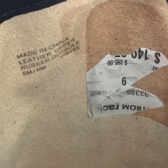 Michael Kors Dora Black Leather Retro Vintage 90s Stud Moto Knee Boots Size 9M - Picture 10 of 11